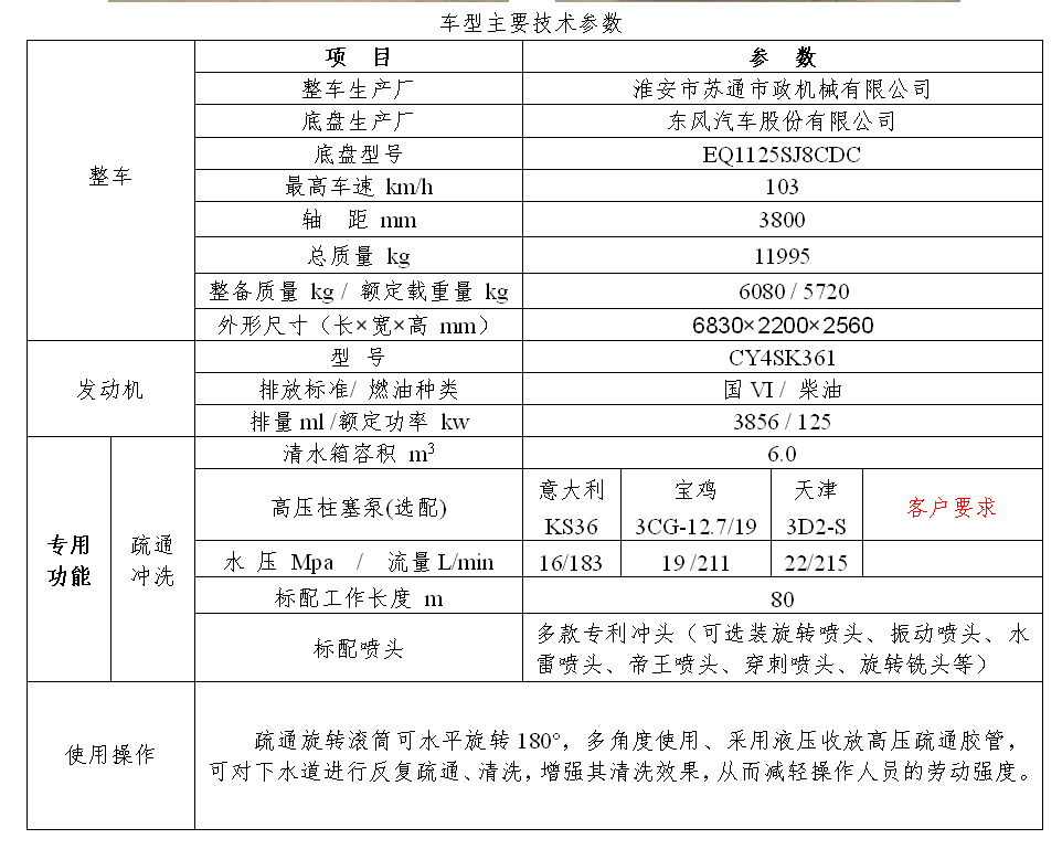 單沖清洗車